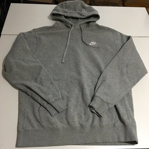 Nike Sportswear Club Fleece Pullover Hoodie Mens Medium Gray - Picture 1 of 9